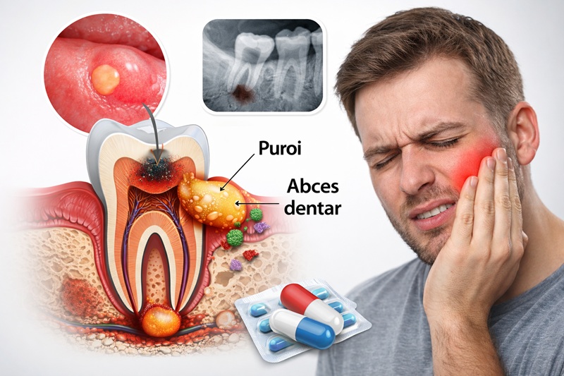 abces dentar tratament