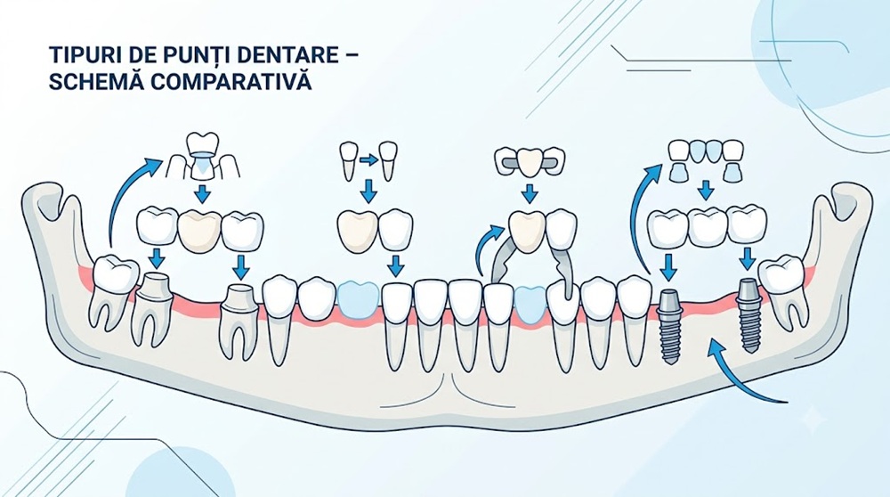 tipuri de punti dentare